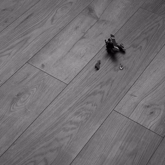 Piso de fibra de madera 100% resistente al agua, piso laminado laminado HDF de MDF de madera de ingeniería Aqua